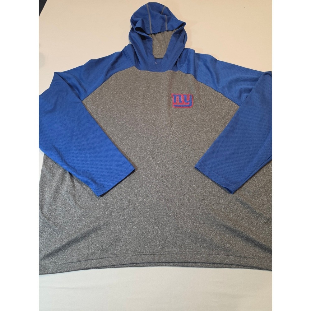 Antigua New York Giants Mens 2XL Hoodie Long Sleeve Shirt Grey Blue NFL Football